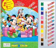 Disney Mickey Xmas Deluxe Poster Paint & Color (en Inglés)