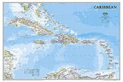 National Geographic: Caribbean Classic Wall map (36 x 24 Inches) (National Geographic Reference Map) (en Inglés)