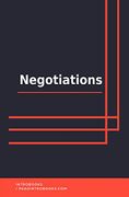 Negotiations (libro en Inglés)