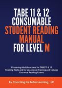 TABE 11 and 12 Consumable Student Reading Manual for Level M (en Inglés)