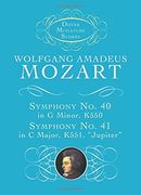W. A. Mozart: Symphony no. 40 in g Minor K550 and Symphony no. 41 in c Major K551, 'jupiter' (Dover Miniature Scores) (en Inglés)
