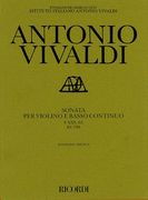 Sonata in g Major for Violin and Basso Continuo Rv798: Critical Edition Score and Parts (en Inglés)