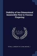 Stability of two Dimensional Immiscible Flow to Viscous Fingering (en Inglés)