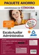 Paquete Ahorro Escala Auxiliar Administrativa de la Universidad de Córdoba. Ahorra 51 € (Incluye Temario Volúmenes 1 y 2; Test y Supuestos Prácticos y Acceso a Curso Oro)