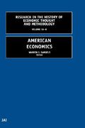 research in the history of economic thought and methodology, volume 18b: american economics (en Inglés)