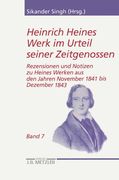 Heinrich Heines Werk Im Urteil Seiner Zeitgenossen: Rezensionen Und Notizen Zu Heines Werken Aus Den Jahren November 1841 Bis Dezember 1843 (en Alemán)