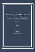 the studia philonica annual: studies in hellenistic judaism, volume i, 1989
