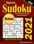 2021 Jigsaw Sudoku: 365 Medium Puzzles for Every Day of the Year: Keep Your Brain Young (en Inglés)
