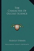 the character of occult science (en Inglés)