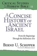 A Concise History of Ancient Israel: From the Beginnings Through the Hellenistic era (Critical Studies in the Hebrew Bible) (en Inglés)