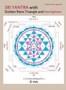 Sri Yantra with Golden Ratio Triangle and Inscriptions (en Inglés)