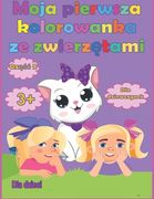 Moja pierwsza kolorowanka ze zwierzętami dla dziewczynek od 3 lat, częśc 2: dla dzieci (en Inglés)