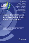 Digital Transformation for a Sustainable Society in the 21st Century: I3e 2019 Ifip Wg 6.11 International Workshops, Trondheim, Norway, September 18-2 (en Inglés)