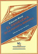 Problema De La Filosofia Hispanic (Biblioteca Filosófica)