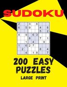 Sudoku: 200 Easy Puzzles Large Print: Puzzle Book With Solutions Included Numbers Activity Book For Adults Seniors Sudoku Gift (en Inglés)