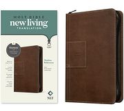 Nlt Thinline Reference Zipper Bible, Filament Enabled Edition (Red Letter, Leatherlike, Atlas Rustic Brown)