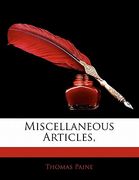 miscellaneous articles, (en Inglés)