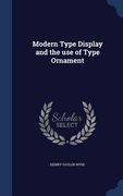 Modern Type Display and the use of Type Ornament (en Inglés)