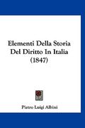 Elementi Della Storia Del Diritto In Italia (1847) (en Italiano)