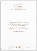 Competències Legislatives de la Generalitat de Catalunya en Matèria de Dret Civil en la Segona República: Precedents (en Catalán)