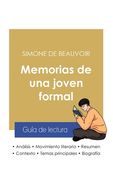 Guía de lectura Memorias de una joven formal de Simone de Beauvoir (análisis literario de referencia y resumen completo) (in Spanish)