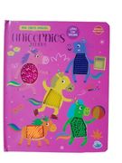 Unicornios Felices [Imprenta Mayuscula con Textura]