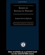 essays in syntactic theory (en Inglés)