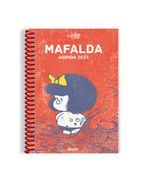 Agenda Mafalda 2023 Anillada Tapa Roja