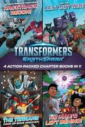Transformers Earthspark 4 Action-Packed Chapter Books in 1! Optimus Prime and Megatron's Racetrack Recon! The Terrans Cook up Some Mischief! May the Best bot Win! No Malto Left Behind! (en Inglés)