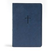 CSB Everyday Study Bible, Navy Cross Leathertouch (en Inglés)