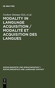 Modality in Language Acquisition 