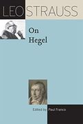 Leo Strauss on Hegel (The leo Strauss Transcript Series) (en Inglés)