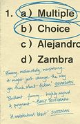 Multiple Choice: Zambra Alejandro