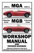 mga & mgb workshop manual & owners handbook (en Inglés)