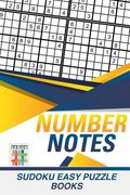 Number Notes Sudoku Easy Puzzle Books (en Inglés)