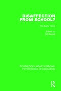Disaffection from School?: The Early Years (en Inglés)