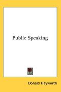 public speaking (en Inglés)