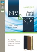 niv & kjv side-by-side bible,navy / tan italian duo-tone: the world`s two most popular bible translations together (en Inglés)