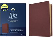 Kjv Life Application Study Bible, Third Edition, Large Print (Genuine Leather, Burgundy, red Letter) (en Inglés)