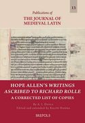 Hope Allen's Writings Ascribed to Richard Rolle: A Corrected List of Copies (en Inglés)