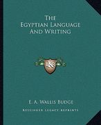 the egyptian language and writing
