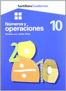 números y operaciones 10, división por varias cifras, educación primaria. cuadernos