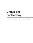 Create The Perfect Day (en Inglés)
