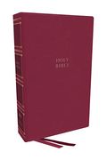 Nkjv, Compact Center-Column Reference Bible, Leathersoft, Dark Rose, red Letter, Thumb Indexed, Comfort Print (en Inglés)