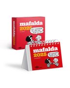 Mafalda 2025, Calendario Escritorio Rojo con Caja de Quino(Ediciones Granica S. A. )