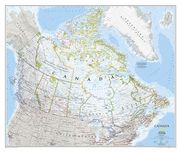 National Geographic: Canada Classic Wall map (38 x 32 Inches) (National Geographic Reference Map) (en Inglés)