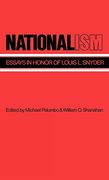 Nationalism: Essays in Honor of Louis l. Snyder (en Inglés)