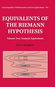 Equivalents of the Riemann Hypothesis: Volume 2, Analytic Equivalents (Encyclopedia of Mathematics and its Applications) (en Inglés)