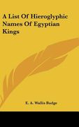 a list of hieroglyphic names of egyptian kings