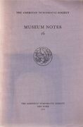 Museum Notes 16 (1970) (en Inglés)